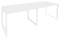 Стол для переговоров на О-образном металлокаркасе