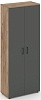 Офисный шкаф высокий широкий (2 высоких фасада, задняя стенка ЛДСП